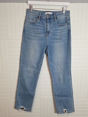 Willow & Root Distressed Hem The Mom Jean Size 28